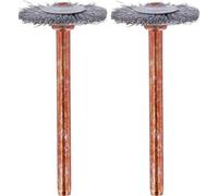 Lot de 2 brosses acier inoxydable couronne pour Dremel - 26150530JA