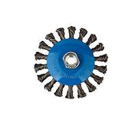 Lot de 2 brosses coniques Ø 125 mm - Brosses de ponçage torsadées - M14 x 2 brosses métalliques