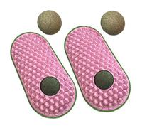 Lot de 2 brosses d'angle pour chats et chats - Grattoir mural - Fournitures pour chat - Jouet pour chat