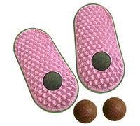 Lot de 2 brosses d'angle pour chats - Grattoir de massage mural - Fournitures de toilettage pour chats