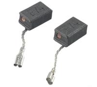Lot de 2 brosses de charbon de rechange pour meuleuse d'angle Bosch GWS 7-100 GWS 7-115 E GWS 7-125 GOP250CE GWS720 - Base en métal - 6,5 x 8 x 13 mm