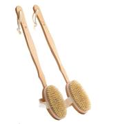 Lot De 2 Brosses De Douche En Bois À Long Manche Amovibles, Brosses De Salle De Bain, Masseur De Bain, Brosse Exfoliante