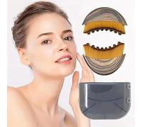 Lot de 2 brosses de drainage lymphatique pour le visage, brossage à sec, menton et mâchoire, conçues de façon ergonomique pour s'adapter à la peau avec précision, réduire les poches et soulager la