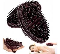 Lot de 2 brosses de massage Meridian pour salon de beauté, brosse Meridian d'acupression, brosse de massage du cuir chevelu, peigne de relaxation complet du corps