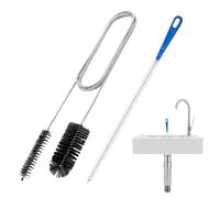 Lot de 2 brosses de nettoyage de canalisations flexibles - 45 x 1 cm - Brosses de drainage de plomberie robustes pour douche, baignoire, crevasse, cuisine, salle de bain, égouts, bobine de