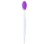 Lot de 2 brosses de nettoyage en silicone, brosse exfoliante double face en silicone, brosse exfoliante pour hommes et femmes, exfoliante douce, élimine les points noirs, nettoyage des pores (violet)
