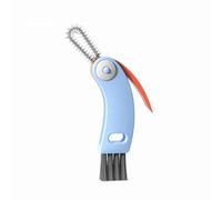 Lot de 2 brosses de nettoyage multifonctions 3 en 1 pour couvercles de tasses, suceurs plats pour les espaces restreints, la maison, la cuisine (bleu)