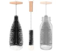 Lot de 2 Brosses de Nettoyage pour Bouteilles en Verre Sodastream 34 cm - Nettoyant Doux Anti-Rayures pour Biberons et Bouteilles d'eau