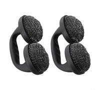 Lot de 2 brosses de nettoyage pour grille de four et barbecue en fonte et acier inoxydable avec revêtement en porcelaine