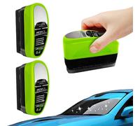 Lot de 2 brosses de nettoyage pour vitres de voiture, brosse de nettoyage pour film d'huile automobile, nettoyant pour vitres de voiture, nettoyant pour vitres de voiture, nettoyant universel pour
