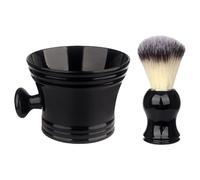 Lot de 2 brosses de rasage avec bol à savon pour homme - Facile à mousser - Convient pour père et mari - Kit de rasage humide pour homme