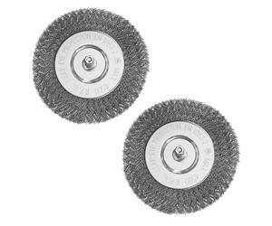 Lot de 2 brosses de rechange en nylon pour joints Güde GFR 401 (94317) pour une utilisation sur des surfaces sensibles aux rayures, des plaques en pierre naturelle, des surfaces polies (2 brosses