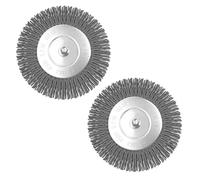 Lot de 2 brosses de rechange en nylon pour joints Güde GFR 401 (94317) pour une utilisation sur les surfaces sensibles aux rayures, plaques en pierre naturelle, surfaces polies (2 brosses en nylon)