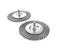 Lot de 2 brosses de rechange pour nettoyeur de joints électrique Güde GFR 401 (2 brosses en métal)