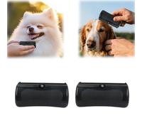 Lot de 2 brosses de toilettage ergonomiques pour chats, chiens, lapins, chevaux, toilettage ergonomique pour poils emmêlés, poils lâches
