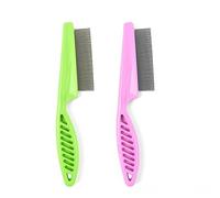 Lot de 2 brosses de toilettage pour chat pour poils longs et courts