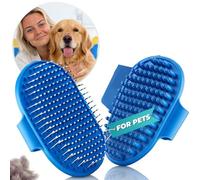 Lot de 2 Brosses de Toilettage pour Chien Chat Brosse de Bain pour Épilation d'Animaux de Compagnie Étrille Souple de Supérieure Poignée Réglable Effet Massage - Enlève les Poils Morts, la Saleté