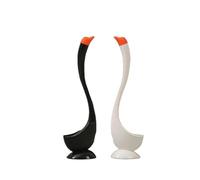 Lot de 2 brosses de toilette créatives exquises en forme de cygne - Tête de brosse incurvée sans angle mort - Brosse WC avec base pour drainer la brosse WC en forme de cygne