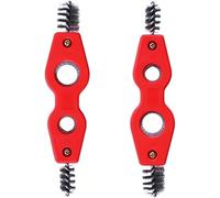 Lot de 2 brosses d'ébavurage 4 en 1 pour tuyaux en cuivre rouge, brosses d'ébavurage de tuyaux pour PVC, PPR, laiton, aluminium, outils à main