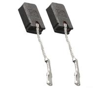 Lot de 2 brosses en carbone métalliques de rechange pour meuleuse d'angle avec fil et ressort de brosse pour Bosch