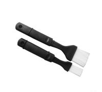 Lot de 2 brosses en silicone pour barbecue, marinade, viande, pâtisserie, cuisson, manipulation des aliments, passe au four et au lave-vaisselle
