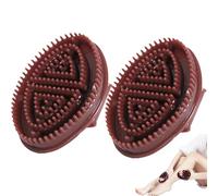 Lot de 2 brosses magnétiques Meridian avec tableau corporel, brosse de massage du ventre pour la relaxation, outil de massage complet du corps pour un usage domestique, cadeau pour tous les âges