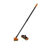 Lot de 2 brosses métalliques de nettoyage avec manche télescopique de 80 à 140 cm