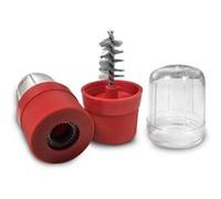 LOT DE 2 BROSSES METALLIQUES NETTOYAGE COSSES ET BORNES DE BATTERIE