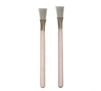 Lot de 2 brosses métalliques texturées en céramique pour sculpture d'argile avec manche en bois 16,5 cm et 17 cm Poils en acier pour outils de poterie