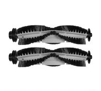 Lot de 2 brosses principales de rechange haute résistance pour robot aspirateur DeenKee D40, accessoire de brosse rouleau efficace pour le nettoyage des coins et des bords