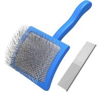 Lot de 2 brosses professionnelles de toilettage pour chien avec longues broches pour enlever efficacement les nœuds et les tapis, outil essentiel Goldendoodles, caniches, labradoodles, races de