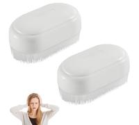 Lot de 2 brosses sensorielles de massage thérapeutique avec poils doux - Brosse en silicone pour stimulation tactile et soutien de la concentration pour les besoins sensoriels d'autisme - Utilisation