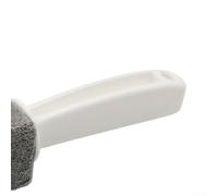 Lot de 2 brosses WC avec pierre ponce pour nettoyage de salle de bain, suceur plat flottant pour toilettes et piscines, gris, 23,5 x 3,6 cm