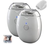Lot de 2 broyeurs à ongles électriques intelligents universels avec lumière LED et 3 vitesses, détection de démarrage automatique silencieuse à 360°, silencieux, sans danger pour tous les âges