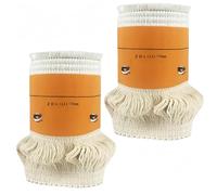 Lot de 2 brûleurs à kérosène durables - Noyau de remplacement de mèche de poêle à huile de 65 mm pour chauffage au kérosène, noyau de chauffage en fibre de verre