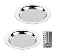 Lot de 2 brûleurs d'encens avec tamis - Brûleur d'encens - Passoire fine en acier inoxydable - Pour brûle-encens et brûleurs à huile - Diamètre : 10 cm