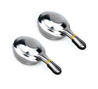 Lot de 2 brûleurs miniatures en acier pour poêle à alcool, fondue avec couvercle, combustibles, pâtes, conteneur pour cuisine en plein air, brûleurs portatifs