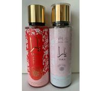 Lot de 2 Brumes Parfumée| Eau de Parfum Yara Candy et Yara 2x250 ml Femme Parfum Oriental de Dubaï |Longue Durée