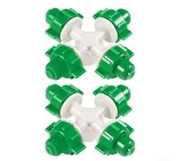 Lot de 2 brumisateurs d'irrigation pour serres, buse de brume réglable pour une humidification efficace, diamètre de pulvérisation de 1 à 2 m, matériau PP pour l'agriculture de jardin