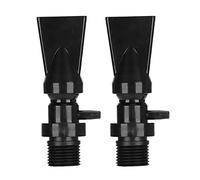 Lot de 2 buses à bec de canard pour aquarium |Sortie d'eau rotative à 360° pour pompe pour environnement de poisson |Port d'oxygénation réglable/accessoire de pompe submersible
