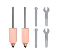 Lot de 2 buses à changement rapide de 0,4 mm pour imprimante 3D Flashforge AD5X, entièrement en métal avec tube de guidon intégré, kit de buses de rechange en acier trempé pour AD5X