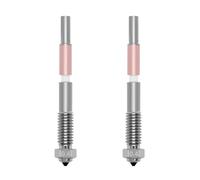 Lot de 2 buses bimétalliques de 0,4 mm pour QIDI Q2/Q2C - Buse à changement rapide intégrée avec tube en céramique et acier trempé - Hotend entièrement métallique résistant aux hautes températures