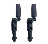 Lot de 2 buses d'angle de pulvérisation de rechange pour nettoyeur haute pression Karcher K2-K7 - Buse coudée rotative à 360 degrés pour nettoyeur jet Karcher