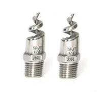 Lot de 2 buses d'atomisation en spirale en acier inoxydable, buse de nettoyage rotative haute pression, grand angle de pulvérisation de 120°, design anti-encrassement, nettoyage d'équipements