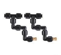 Lot de 2 buses d'atomisation pour reptiles pour systèmes d'humidificateur et terrariums avec design résistant aux gouttes pour réservoirs d'eau tropicale