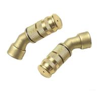 Lot de 2 buses d'atomiseur en laiton à distance réglable - Tête de pulvérisation robuste en cuivre pour irrigation de jardin - Jet de brumisation facile à nettoyer - Compatible avec les tuyaux en