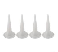Lot de 2 buses de calfeutrage en plastique pour colle - Pointe de colle chaude, blanche, compatible avec les adhésifs souples et les joints de construction (4 pièces)