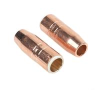 Lot de 2 buses de gaz en cuivre robuste 401-6-62 pour soudage MIG Tregaskiss Tough Lock, alésage de 1,6 cm, longueur de 7,2 cm, résistant à l'usure