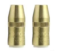 Lot de 2 buses de gaz NS-1200B pour soudage MIG, consommables en cuivre encastrés de 1,27 cm, compatibles avec la série Bernard, solide concentrique