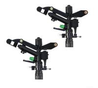 Lot de 2 buses de jet à bascule réglables pour pulvérisation d'arrosage et de refroidissement, élimination de la poussière, compatible avec les raccords de tuyau standard